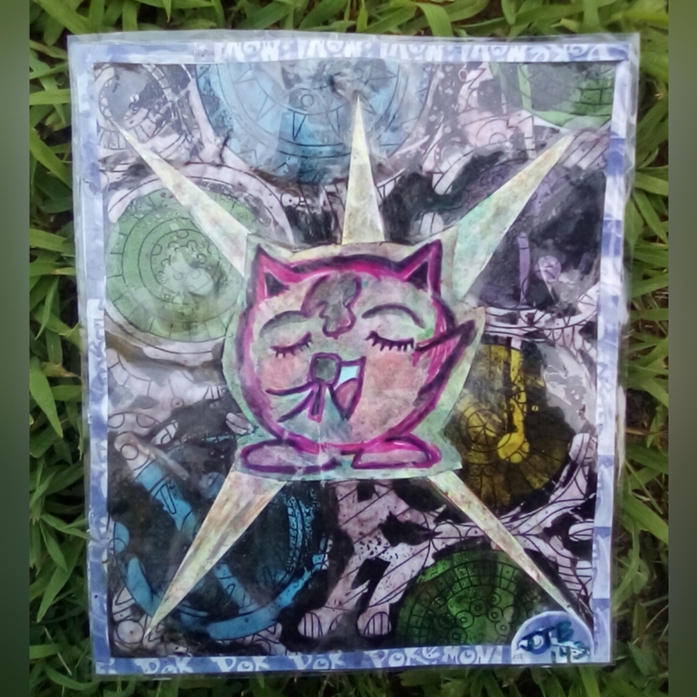 🎨Jigglypuff Watercolor Painting Art and Bonus🖼